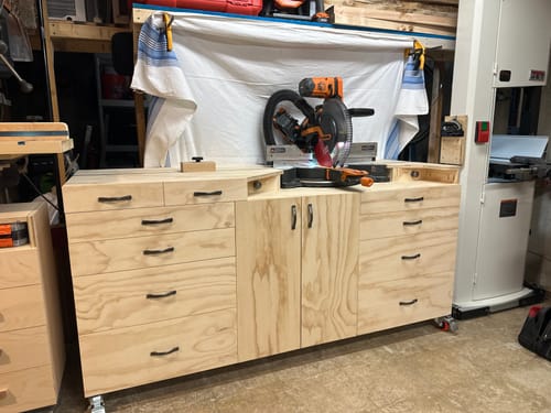 Customer photo review of Ridgid & Delta Cruzer 12” Miter Saw Dust Collection
