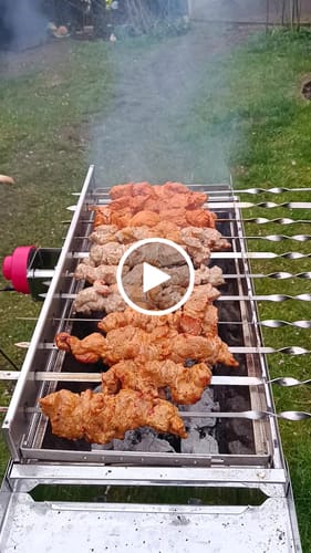 Customer video review of Schweine-Schaschlik Original 1 kg