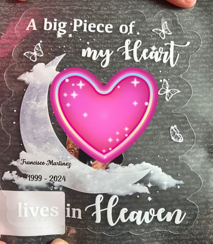 Customer photo review of Personalized Gift for Dog Mom Decal/Sticker
