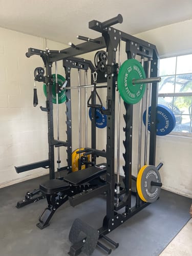 Customer photo review of Major Fitness B52 All-In-One Home Gym Smith Machine
