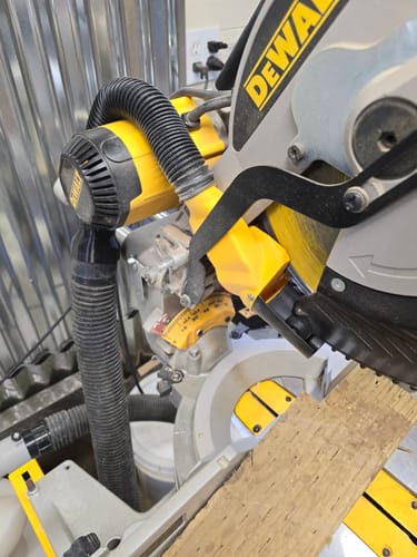 Customer photo review of DeWalt DWS779/780 Sliding Miter Saw Dust Collection