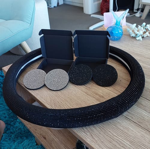 Customer photo review of Full Glam Coasters