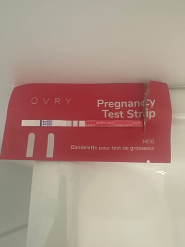 Customer photo review of Pregnancy Test Strips (Ultra-Sensitive)