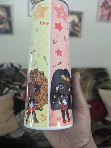 Customer photo review of Melanated Pretty Guardians Tumbler