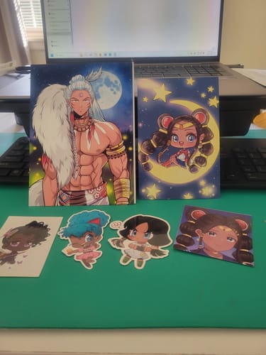 Customer photo review of Native American Sesshomaru Print