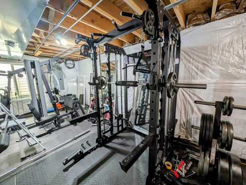 Customer photo review of Major Fitness B52 All-In-One Home Gym Smith Machine