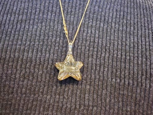 Customer photo review of Ghost Star Pendant with Infused Cremation Ash