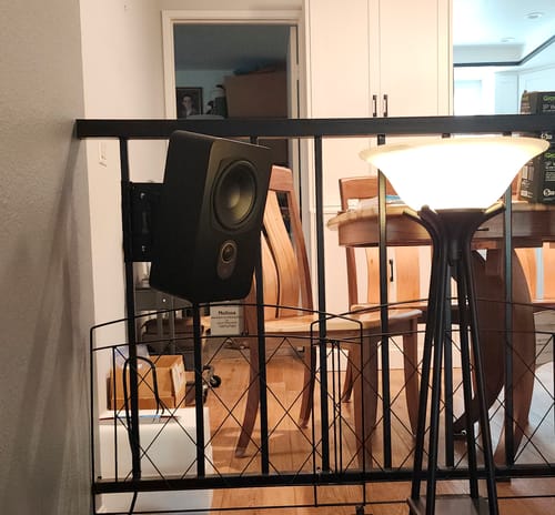 Customer photo review of Novus N6SR Slim Satellite 2-Way 6.5" On-Wall & Surround Speaker