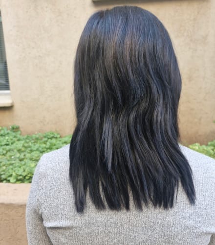 Customer photo review of Glow + Grow Hair Growth Collagen