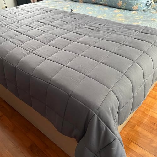 Customer photo review of VigorEight™ Weighted Soothing Blanket