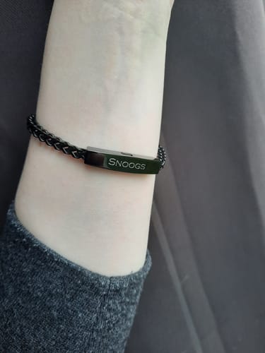 Customer photo review of Franco Link ID Urn Bracelet | 4MM