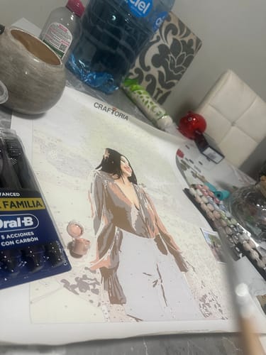 Customer photo review of Custom Paint By Numbers Kit