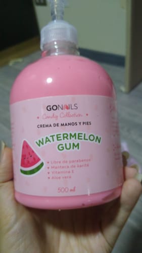 Customer photo review of Crema de Manos y Pies 500 ml - Watermelon Gum