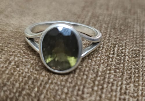 Customer photo review of Moldavite Close Out (Oval 11x9mm) 2.65 Carats