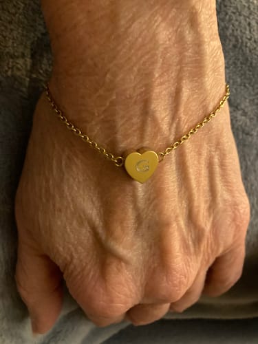 Customer photo review of Heart Urn Bracelet