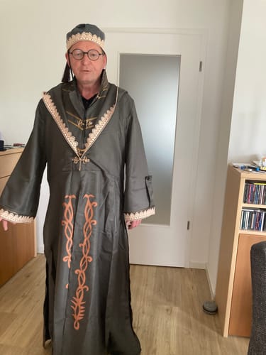 Customer photo review of Harry Potter Albus Dumbledore Halloween Cosplay Kostüm Erwachsene