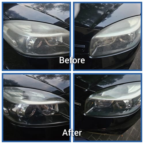 Customer photo review of 2 x Headlight Restore Wipes Kits