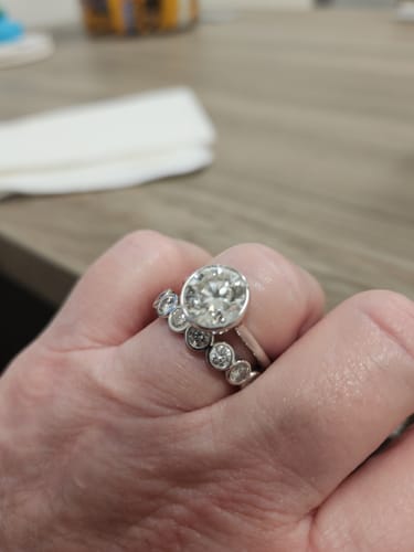 Customer photo review of 1.50-5.00 CT Round Cut Diamonds - Eternity Rings