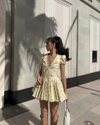 Customer photo review of Charlie Mini Dress