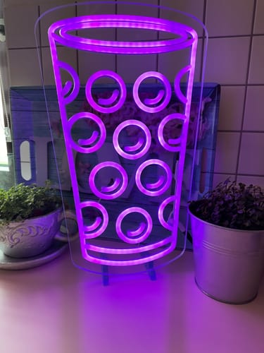 Customer photo review of Neon Dubbeglas