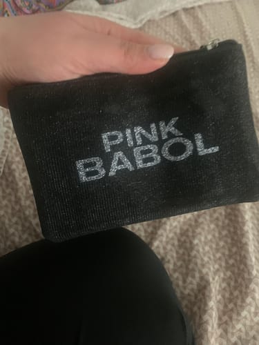 Customer photo review of Borsellino Pink Babol Glitter