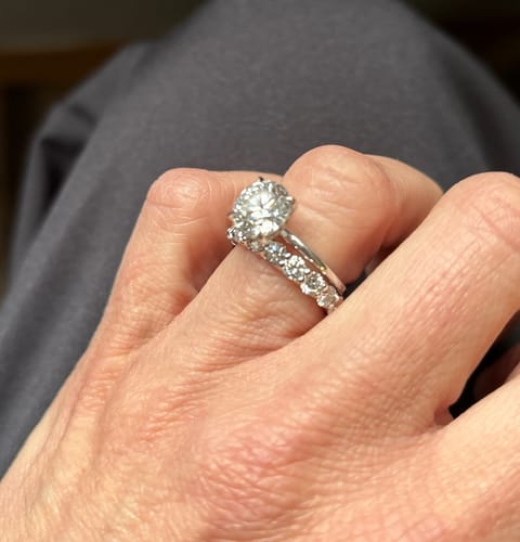 Customer photo review of The Round Scallop Eternity 3mm