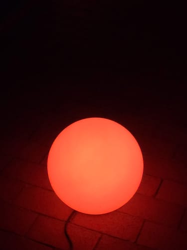 Customer photo review of Smarte LED-Leuchtkugel Calluna, 35 cm, white