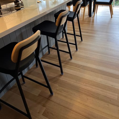 Customer photo review of Rectangle Chair Leg Protector Glides - 16x Pack