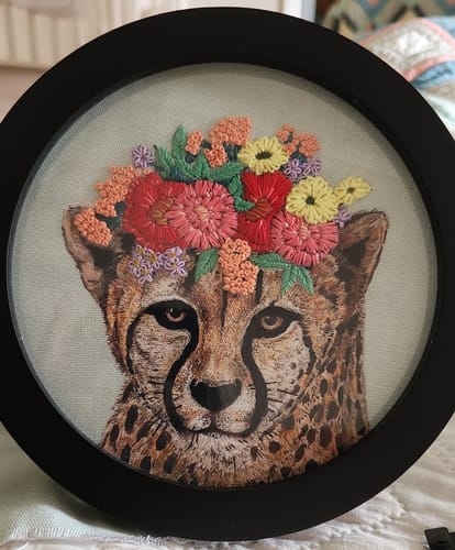Customer photo review of Hoop Club Subscription Quarterly - Floral Cheetah (Ships every 3 Months)