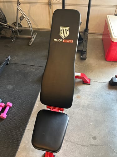 Customer photo review of Major Fitness Adjustable Bench | 1300Lbs Capacity Weight Bench PLT01