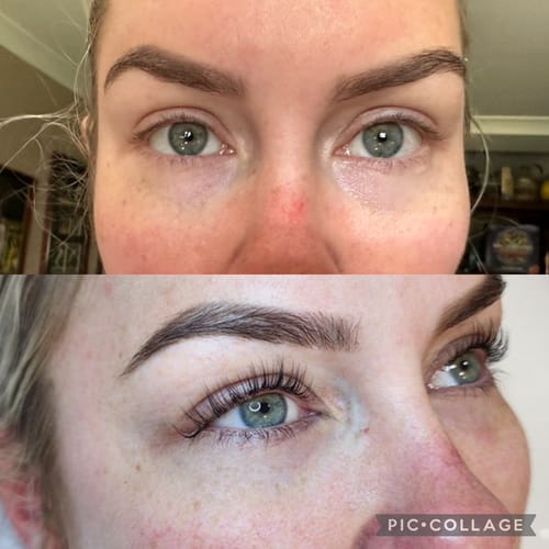 Customer photo review of LASH GROWTH SERUM