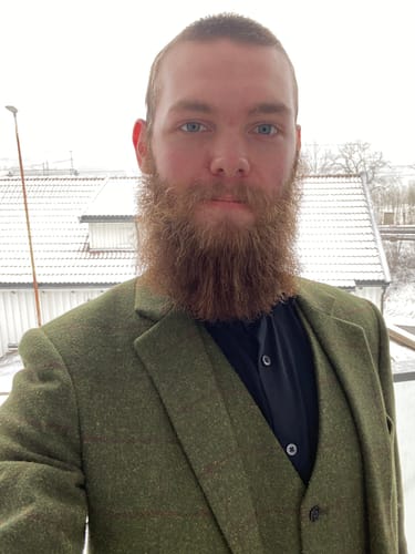 Customer photo review of Olive Green Check Tweed 3 Piece Suit