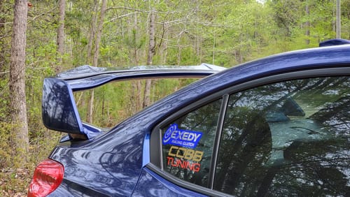 Customer photo review of 2015-21 Subaru STi Carbon Fiber Spoiler Gurney