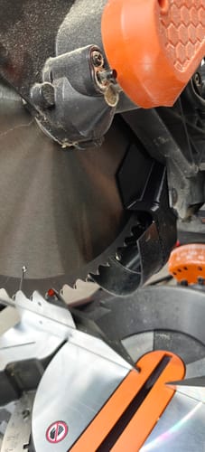 Customer photo review of Ridgid & Delta Cruzer 12” Miter Saw Dust Collection