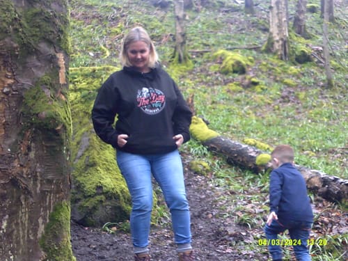 Customer photo review of Have The Day You Deserve Womens Hoodies