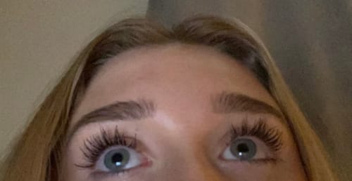 Customer photo review of Lash Growth Serum