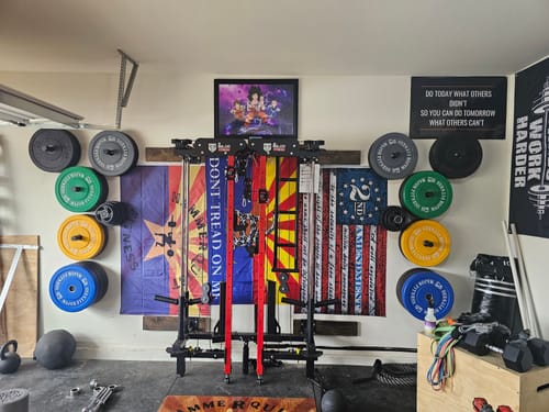Customer photo review of Major Fitness Rack Mounted Leg Extension