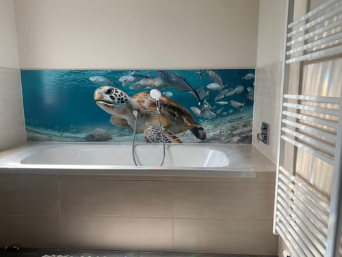 Customer photo review of Acrylglasbild | Der Holzsteg | Panorama