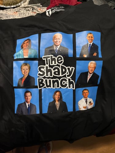 Customer photo review of The Shady Bunch T-shirt