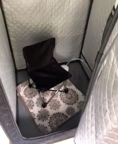 Customer photo review of Sauna Portátil