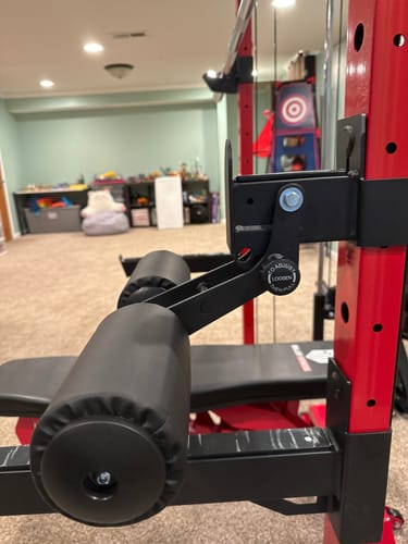 Customer photo review of Major Fitness Home Gym Equipment Leg Holder Attachment