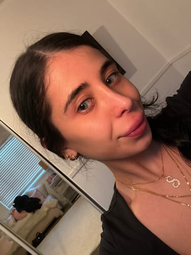 Customer photo review of FANTASY SNOW FLAKE Prescription Colored Contact Lenses