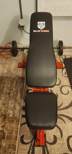 Customer photo review of Major Fitness Adjustable Bench | 1300Lbs Capacity Weight Bench PLT01