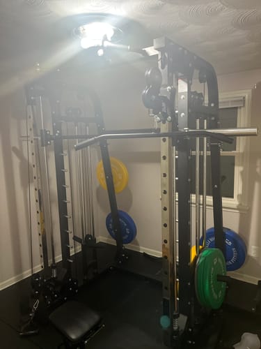 Customer photo review of MAJOR FITNESS All-In-One Home Gym Smith Machine Spirit B2
