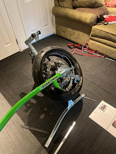 Customer photo review of Rabaconda Street Bike Tire Changer