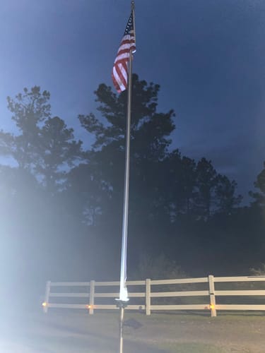 Customer photo review of 4x6ft Sewn Nylon American Flag (Popular Size)