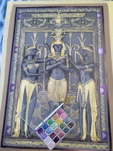Customer photo review of 20 Colors Watercolor Painting Set