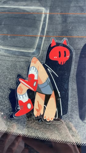 Customer photo review of Angel & Devil Ghost/Echo & Ophelia Window Stickers