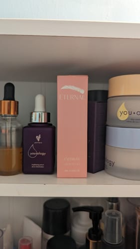 Customer photo review of ETERNAL EYEBROW GROWTH GEL