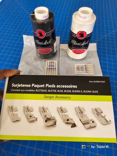 Customer photo review of Baby Lock Free Bonus Bundle